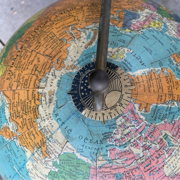 REPLOGLE | Vintage Reference World Globe with Atlas, 10" diameter (c.1954) - Picture 8 of 11